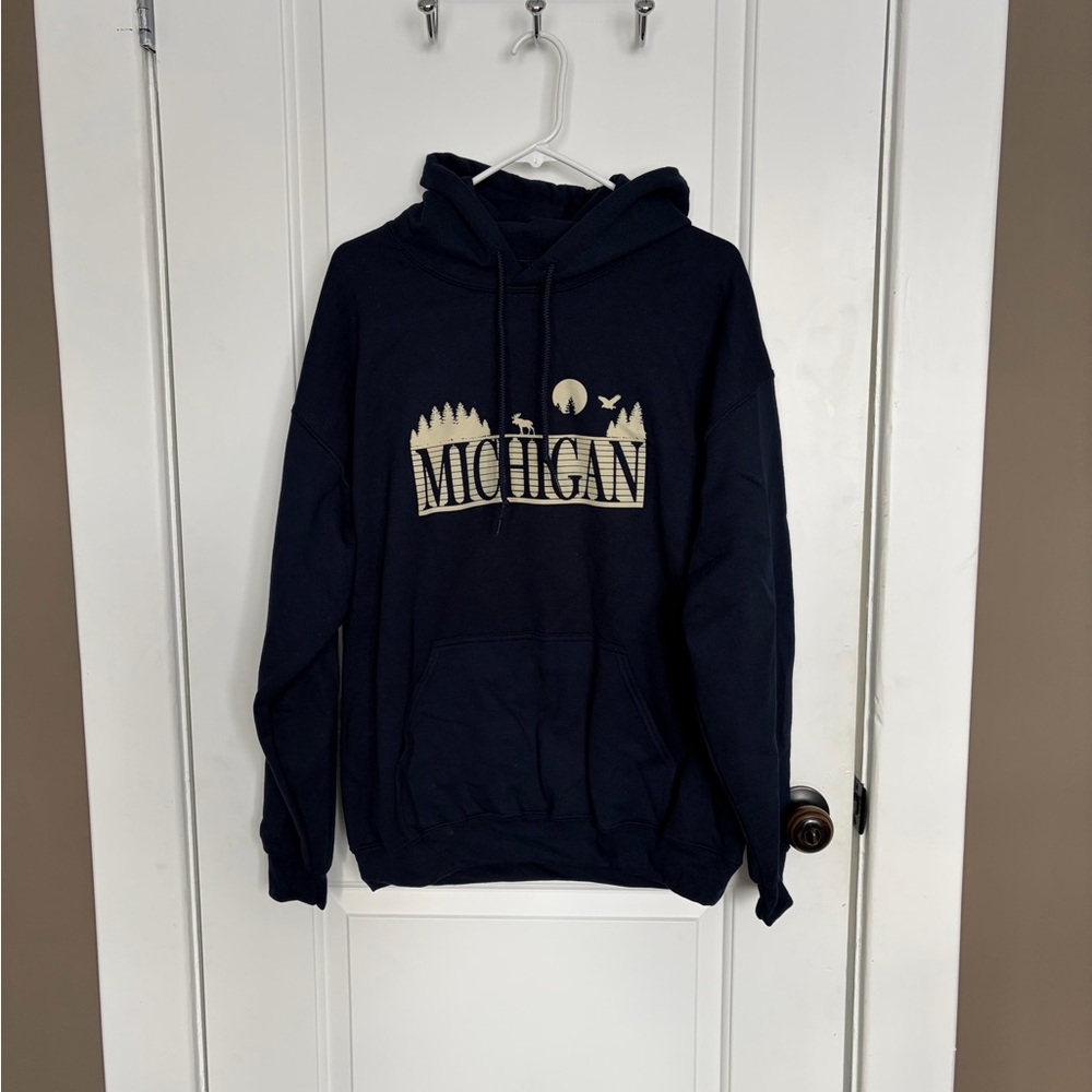Fanatics Michigan Navy Blue Hoodie
